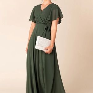 ARBOR bridesmaid wrap dress, size XS and M